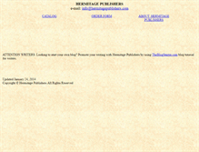 Tablet Screenshot of hermitagepublishers.com
